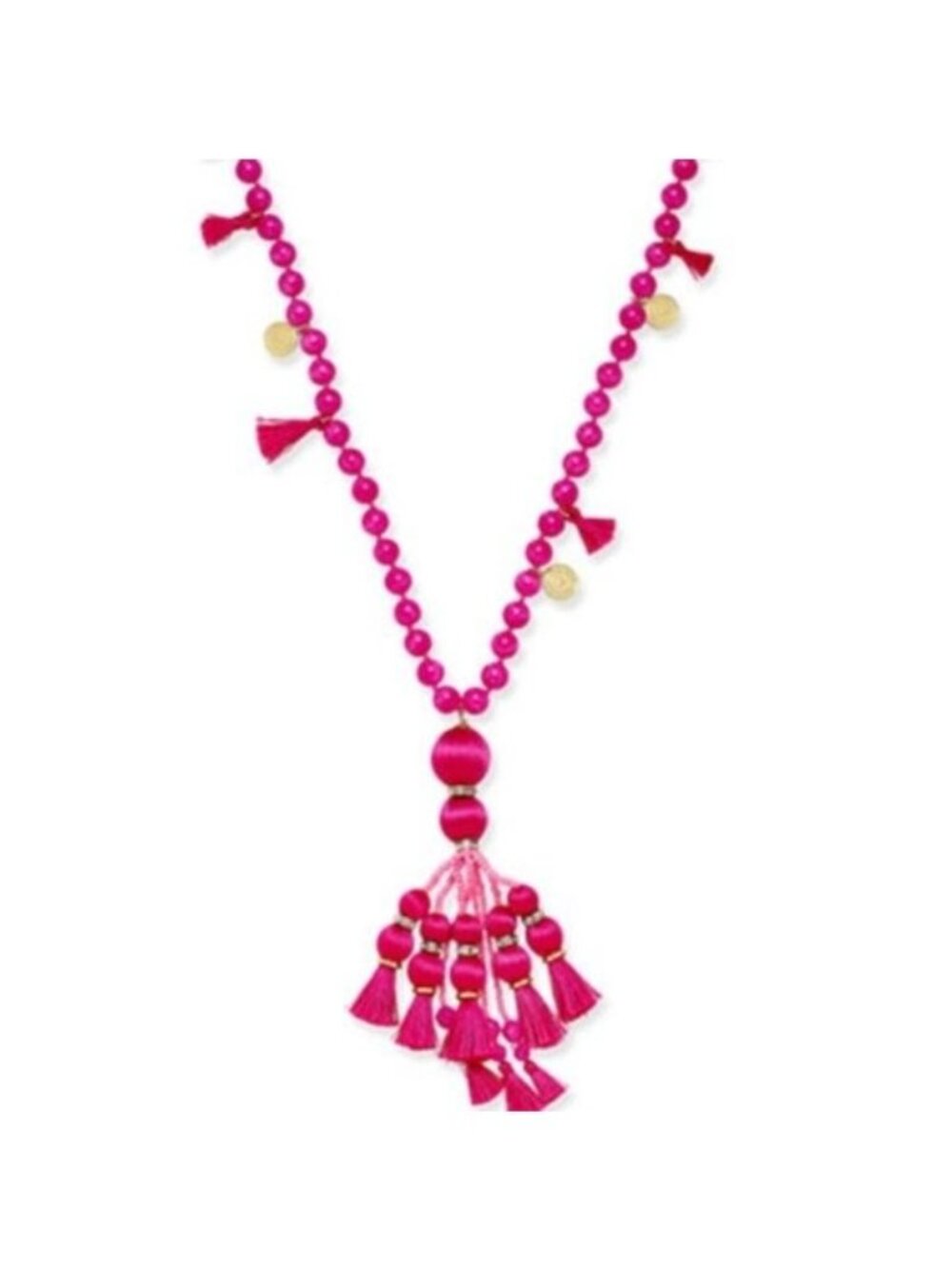 Kate Spade 12k Gold Plated Bead /Tassel Necklace